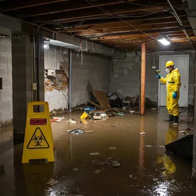 Flooded Basement Electrical Hazard in Lodi, OH Property